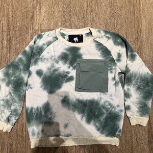 American Stitch Men's Long Sleeve Tie Dye Sweatshirt, M